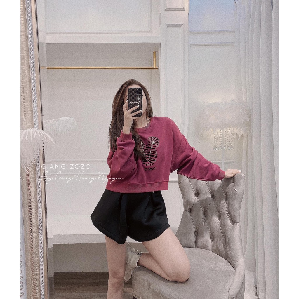 ÁO NỈ HỒNG HÌNH DÂY XÍCH | BigBuy360 - bigbuy360.vn