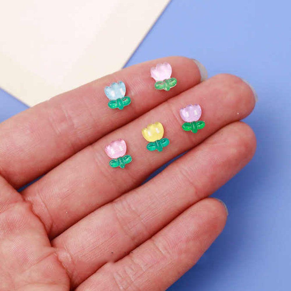 Móng Tay Giả Có Hương Thơm Họa Tiết Hoa Xinh Xắn|Phụ Kiện Trang Trí Móng Tay 3D Bằng Nhựa Resin Phong Cách Nhật Bản DIY