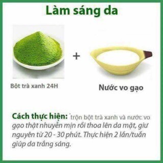 1 Lạng bột trà xanh nguyên chất 100%