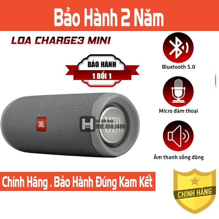 [FREESHIP CHÍNH HÃNG] Loa Bluetooth JBL Charge 3+ và 4+  Mini bass tốt khoẻ - có dây đeo Version 2021