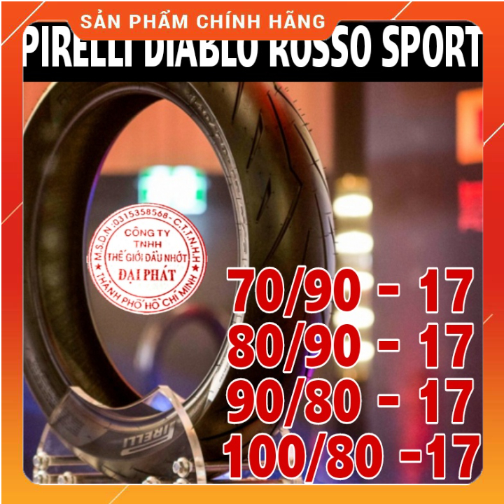 Vỏ Pirelli Diablo Rosso Sport 70/90-17,80/90-17,90/80-17,100/80-17