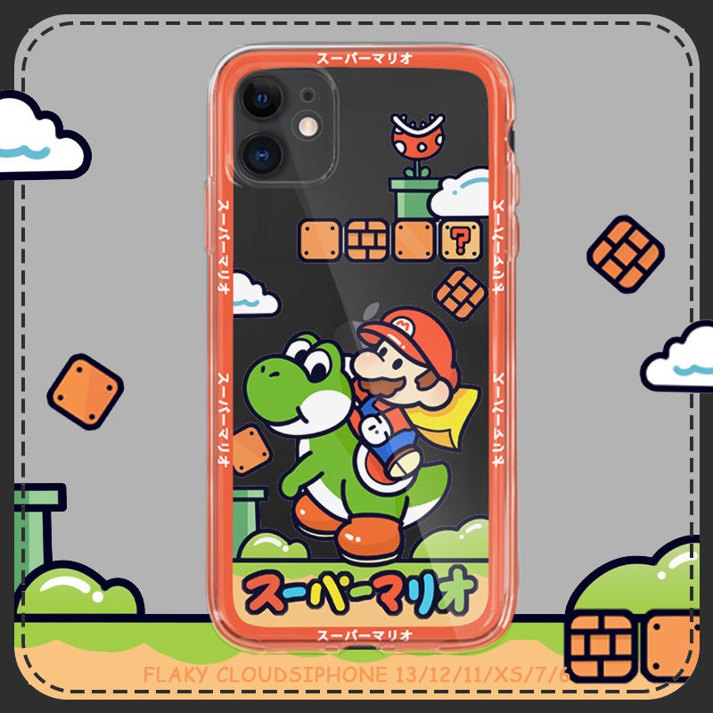 Ốp Điện Thoại TPU Mềm Chống Sốc In Hình Super Mario Cho IPhone 14 12 PRO 12 mini 11 PRO Max 13 PRO 13PROMAX Xs Max XR 6 7 8 Plus