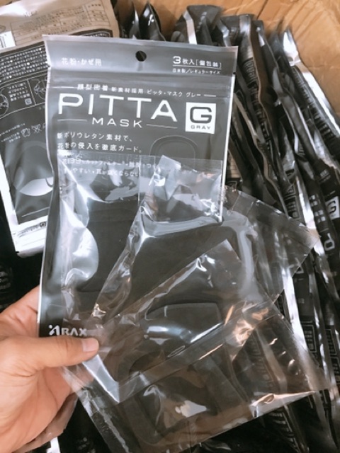 Gói 3 cái KHẨU TRANG PITTA hàng sẵn HOT chống bụi , UV , lọc khuẩn | BigBuy360 - bigbuy360.vn
