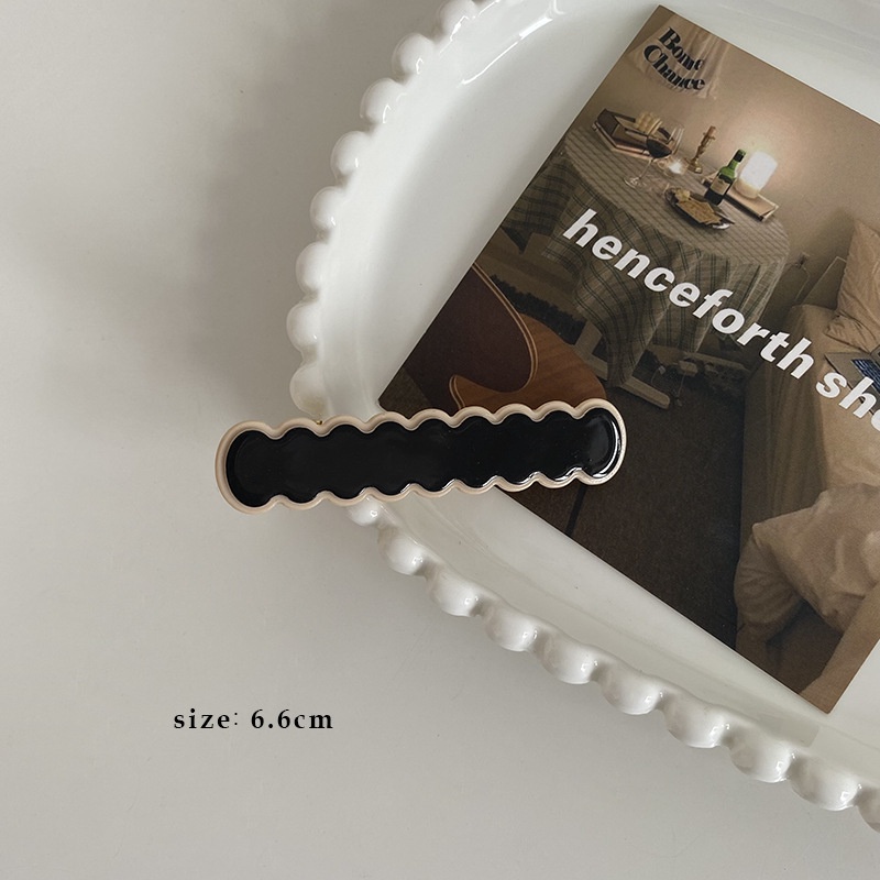 Kẹp Tóc Làm Từ Nhựa Acrylic Phong Cách Retro Hàn Quốc Thời Trang Đơn Giản Cho Nữ