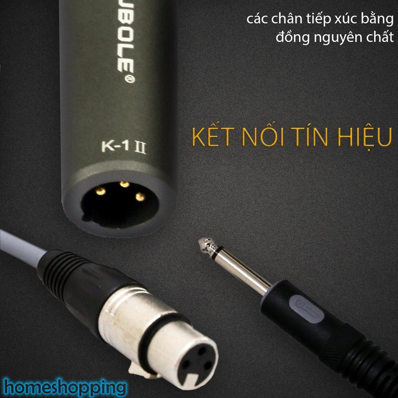 Micro karaoke có dây SHUBOLE K1 II (Hàng chính hãng) Hát nhẹ, hút mic tốt