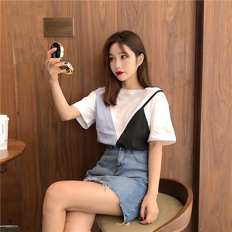 Áo Thun Tay Ngắn Phong Cách Hàn Quốc Dành Cho Nữ Áo phông Nữ TX-159