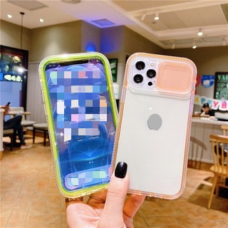 Ốp điện thoại trong suốt chống sốc có nắp bảo vệ máy ảnh thích hợp cho Iphone 12 11 Pro Max Xr Xs Max X 7 8 Plus