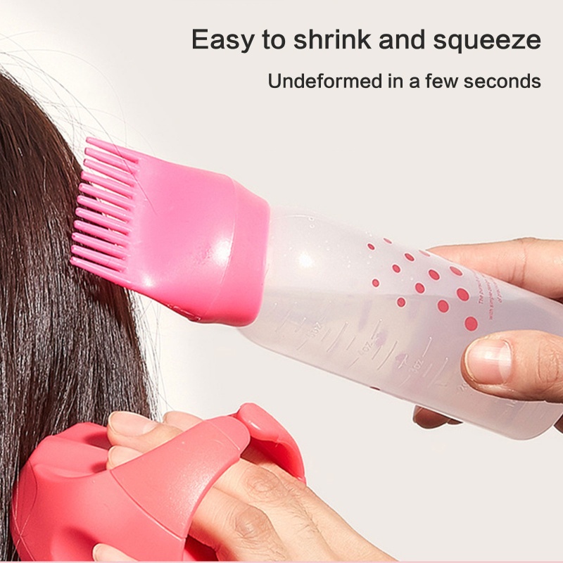 Bình Silicone Đựng Dung Dịch Nhuộm Tóc Có Thang Đo Tiện Dụng