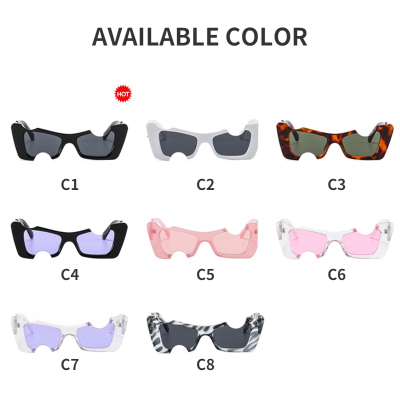 (YUZHU) Kính Râm Mắt Mèo Thiết Kế Thời Trang Mới Phong Cách Phương Tây Chống Nắng