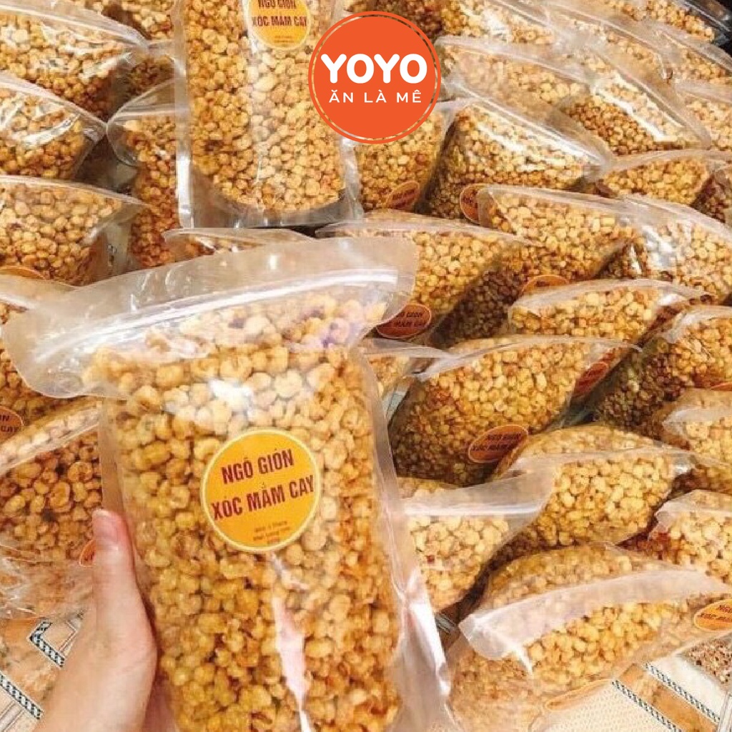 1Kg Ngô Nếp Sấy Giòn Sóc Mắm Ngon Số 1 , Đồ Ăn Vặt YOYO &quot;Ăn Là Mê&quot;