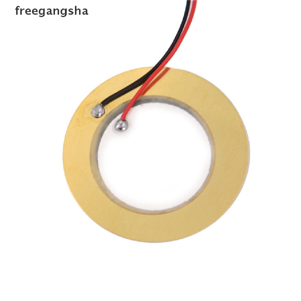 [FREG] 10 PCS 35mm Piezo Elements buzzer Sounder Sensor Trigger Drum Disc+ wire copper FDH