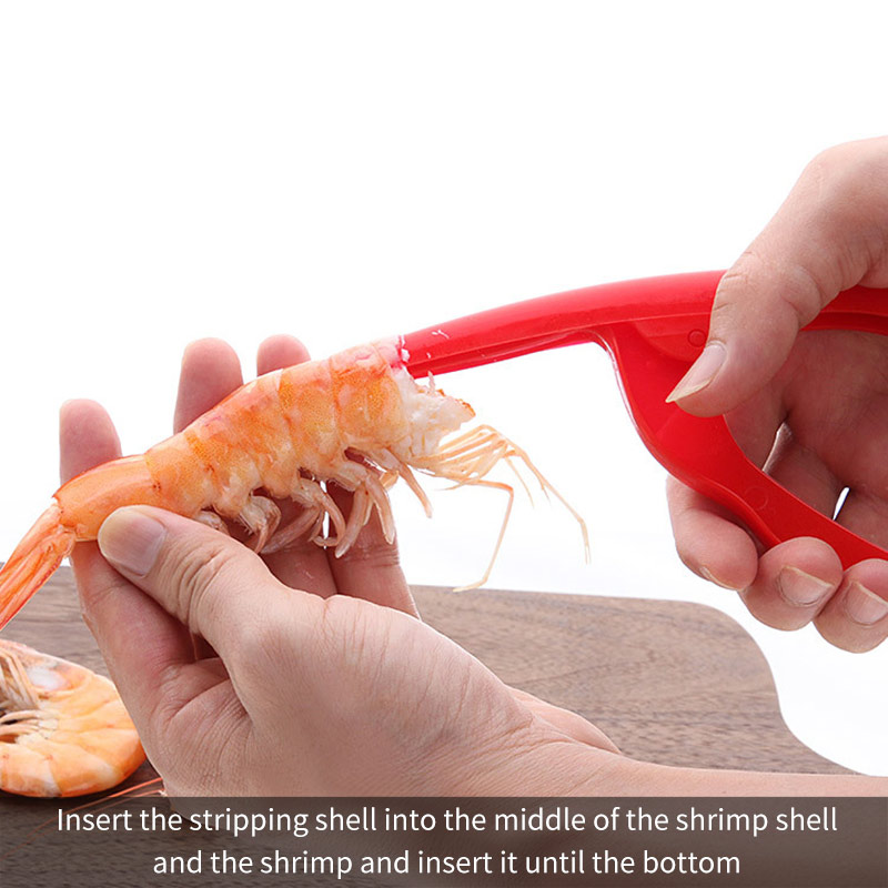 Dụng cụ bóc vỏ tôm tiện lợi
