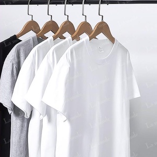 Áo Thun Trơn Đen Trắng Unisex Basic Vải Cotton Thời Trang Cho Nam Nữ - La mode