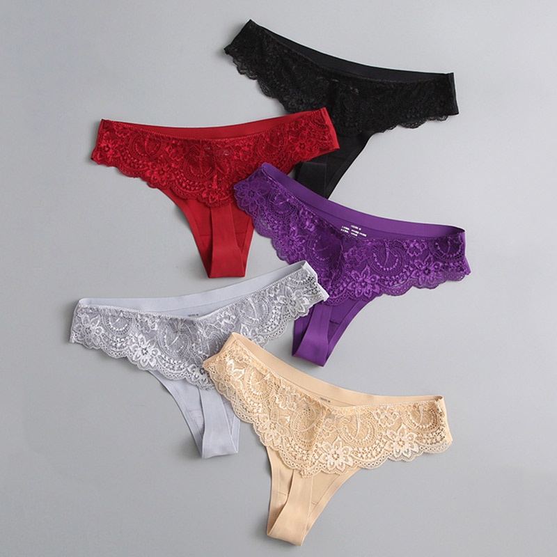 Bộ 3 Quần Lót Dây Không Đường May Mềm Mại Thoải Mái Cho Nữ Cỡ M-XXL ZXYOUPING