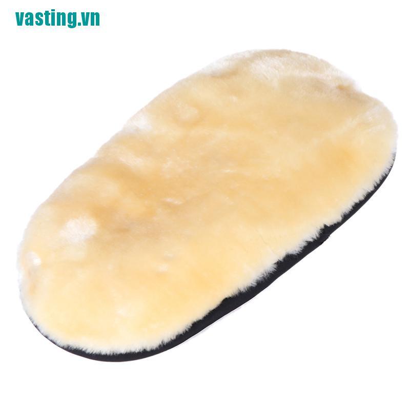 V☆Găng Tay Lau Kính Bằng Lông Cừu San Hô Phối Nhung Chuyên Dùng