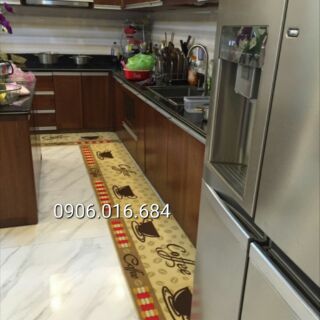 Thảm bếp chống trơn trượt coffee 50*120m