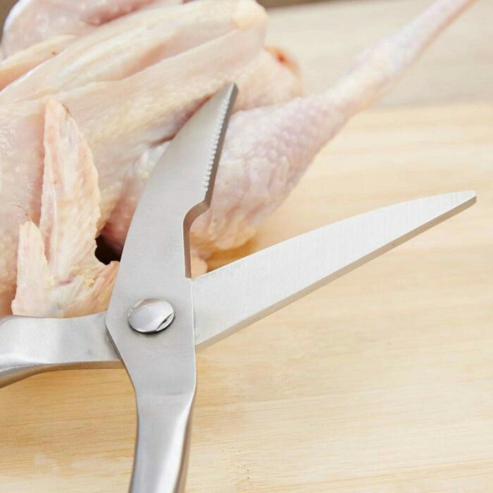 Kéo cắt thịt gà, vịt, cá inox đa năng - THOBONGSHOP915