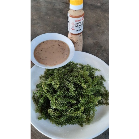 (Rẻ vô địch)1kg rong nho tách nước (rong muối) tặng kèm sốt mè rang ❤nở đều, xanh đẹp❤ freeship