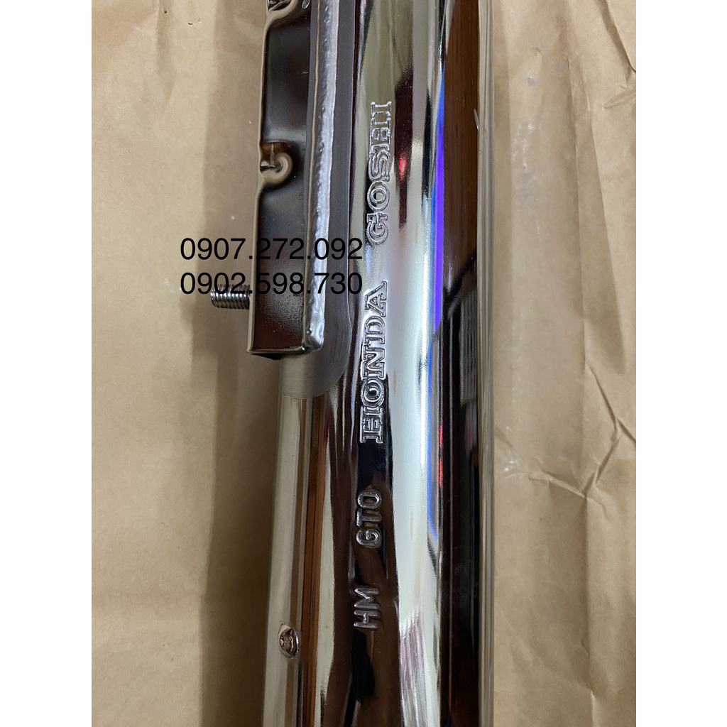 Pô cup tròn HONDA GOSHI zin chính hãng cho xe DD 50 70 81 82 84 86 90 / CD Benly 50-90 ...vv