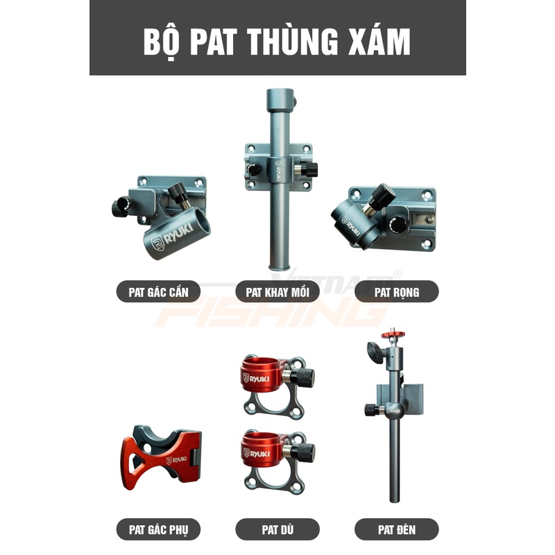 Thùng câu đài RYUKI 29B - thùng câu đài cao cấp 29 lít có tựa lưng