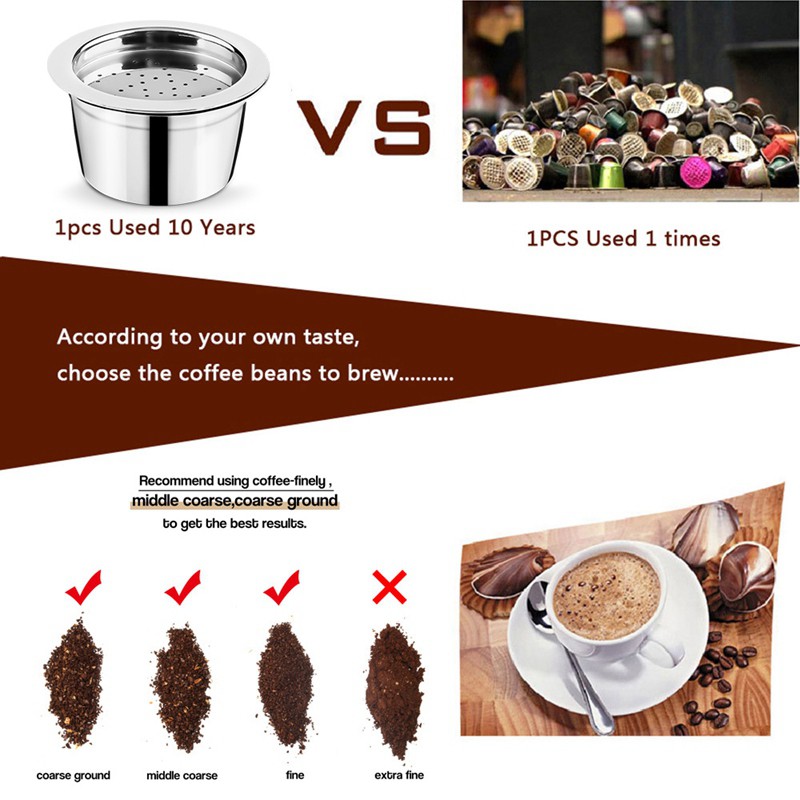 Coffee Capsule Stainless Steel Reusable Refillable Filters for K Fee /Caffitaly Coffee Machine-2