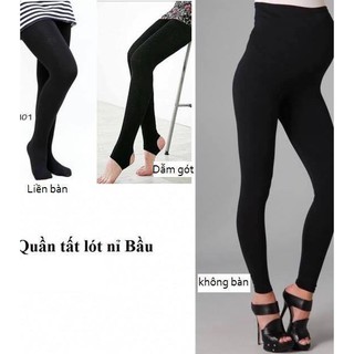 Quần tất bầu lót nỉ