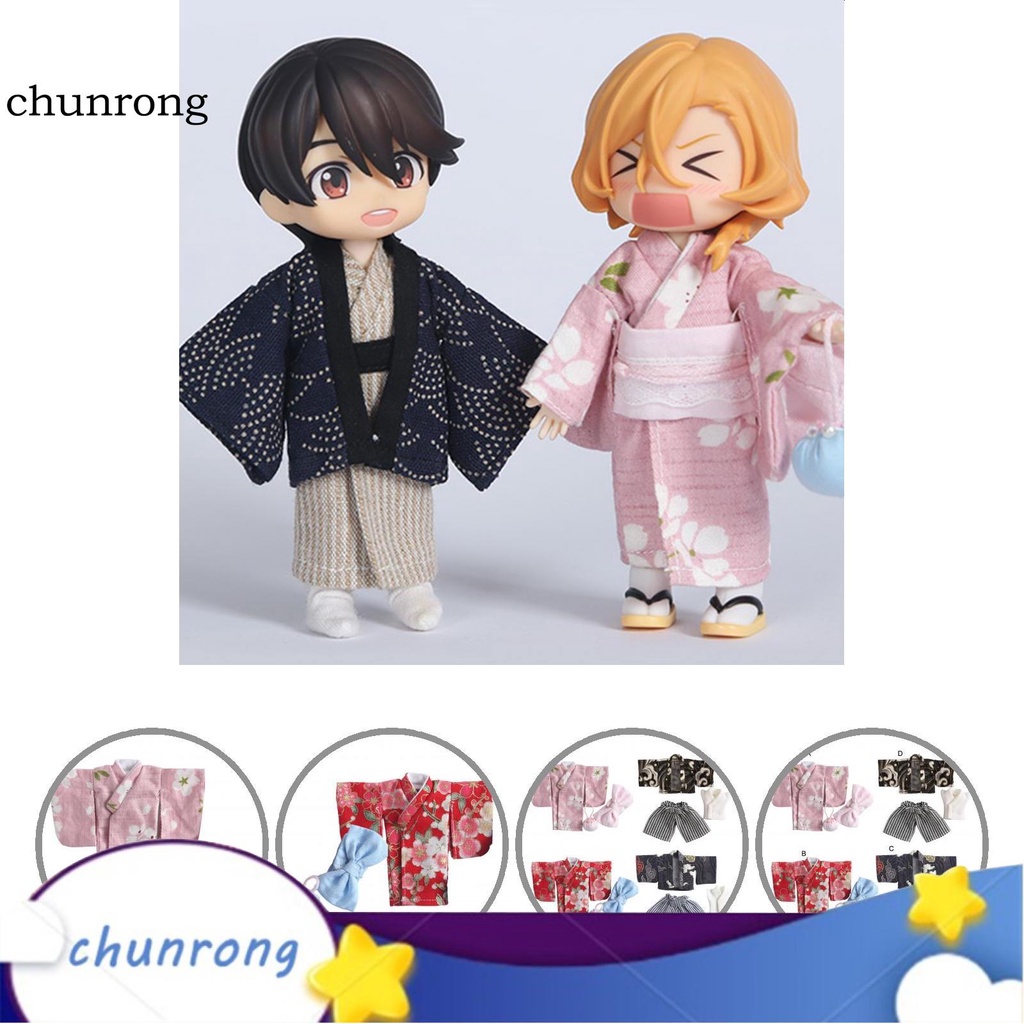 Bộ quần áo kimono thời trang cho búp bê