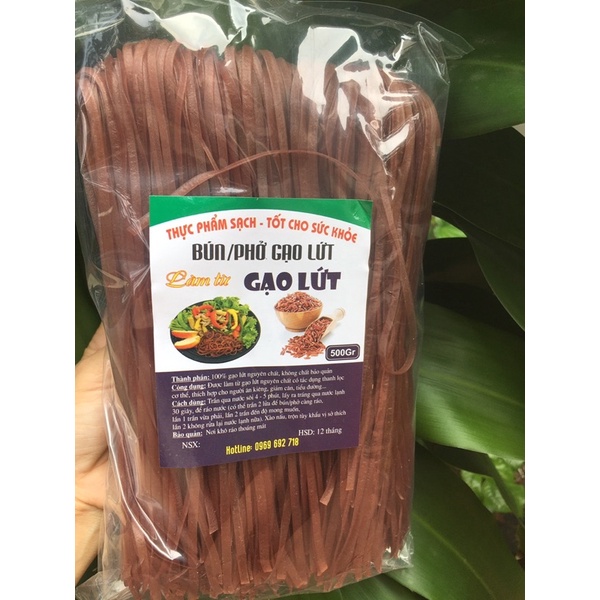 Bún/Phở gạo lứt đỏ ăn kiêng giảm cân