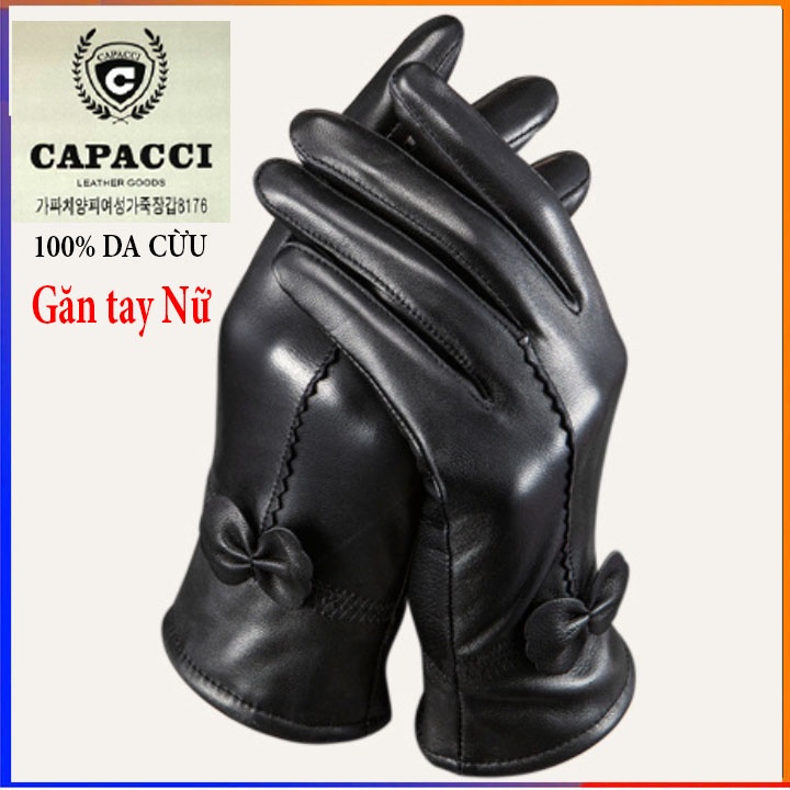 Găng tay da cừu Nam nữ CAPACCI cao cấp