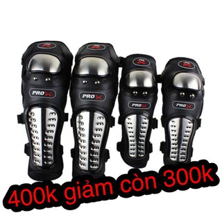 Giáp chân tay inox pro-x đi phượt