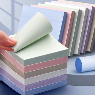 Tập 100 tờ giấy note ghi chú dày mịn Sticky Note 4 màu Ghi chú dính Morandi cho Home, Office, Notebook