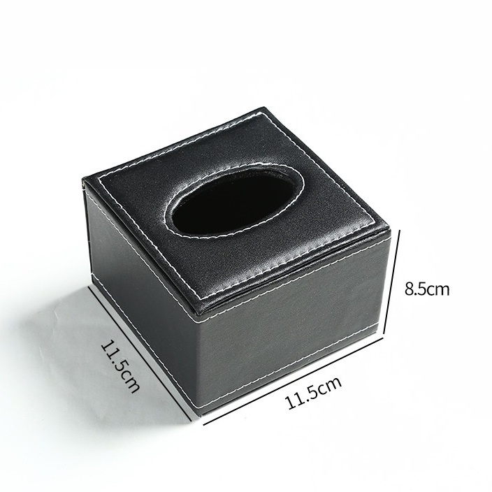 Hộp giấy ăn vuông bọc da cao cấp dùng cho giấy ăn sử dụng cho phòng ăn, phòng khách, spa,văn phòng