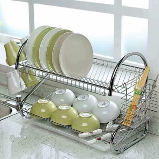 KỆ ÚP BÁT INOX 2 tầng