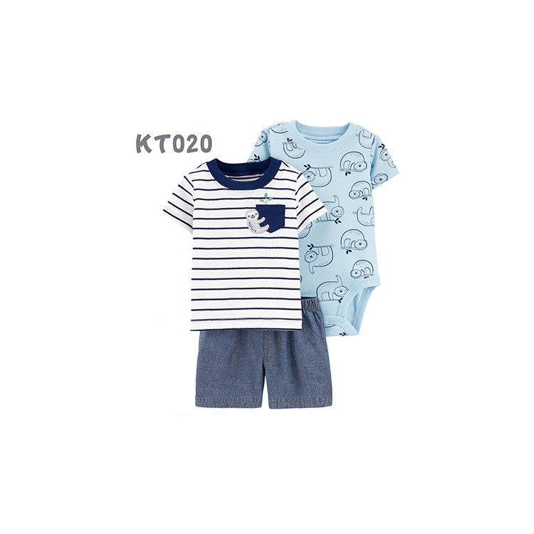 Set body Carter 3 chi tiết có sẵn đủ size bé trai