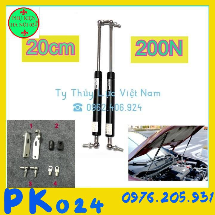 [HOT] [200N-20cm] Ty Thủy Lực, Ty Chống, Ben Hơi Nâng Hạ Capo, Cốp Sau Ô Tô 200N-20kg Dài 20cm