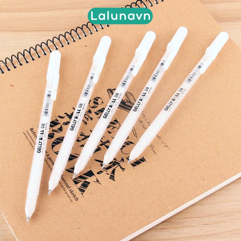 Bút gel trắng, nhũ Gelly Roll Sakura Nhật Bản - Lalunavn A28