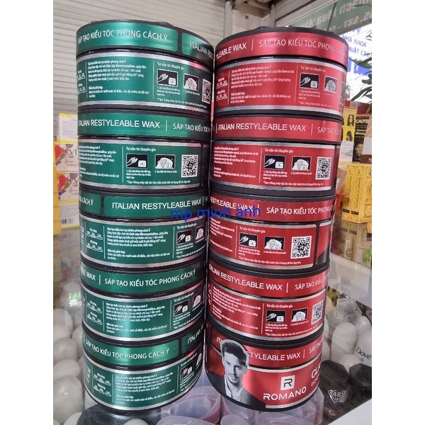 wax SÁP ROMANO tạo kiểu tóc giữ nếp nâu vượt trội 68gr( mẫu mới chuẩn cty )