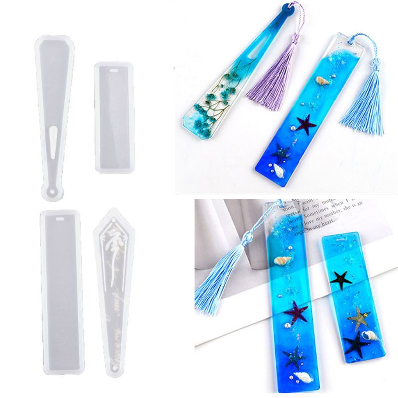 HANDMADE Khuôn Silicone Làm Thanh Đánh Dấu Trang Sách