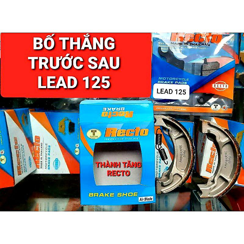 BỐ THẮNG TRƯỚC SAU LEAD 125CC RECTO THAILAND