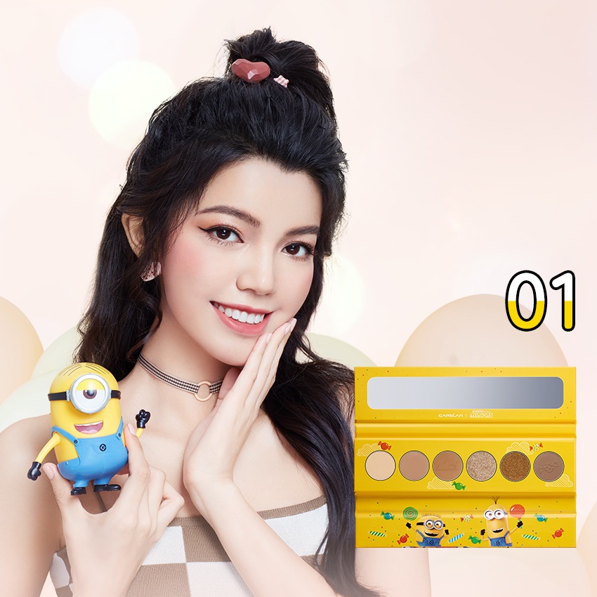 Bảng phấn mắt Carslan X Minions 6 màu 6g