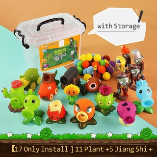 Mô hình đồ chơi với 17 nhân vật game Plants vs. Zombies độc đáo