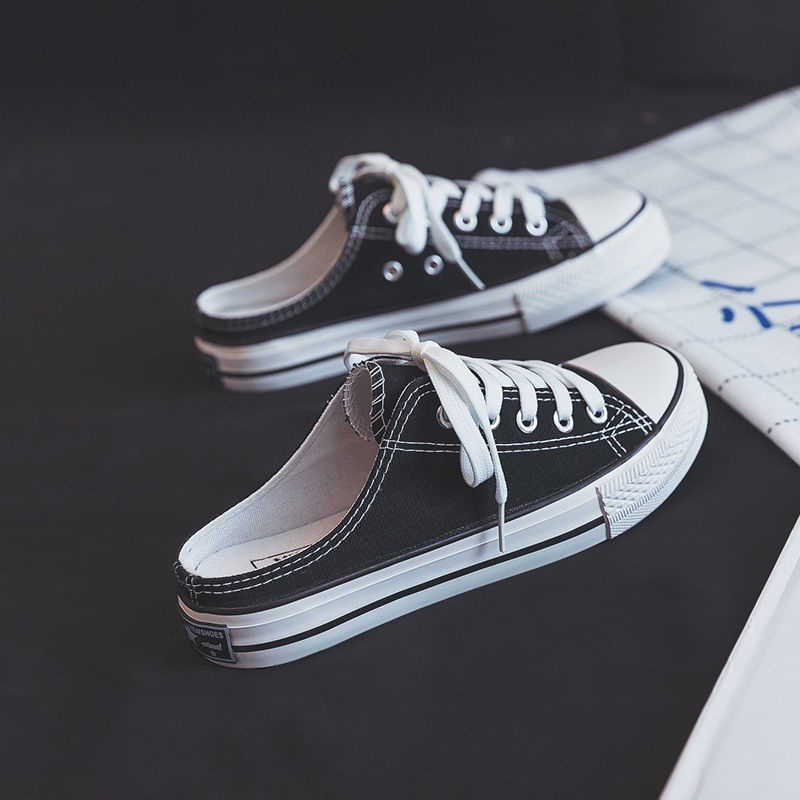 Jiashucheng Giày Lười Vải Canvas Chống Trượt Thời Trang Mùa Hè 2023 Phong Cách Mới Cho Nữ