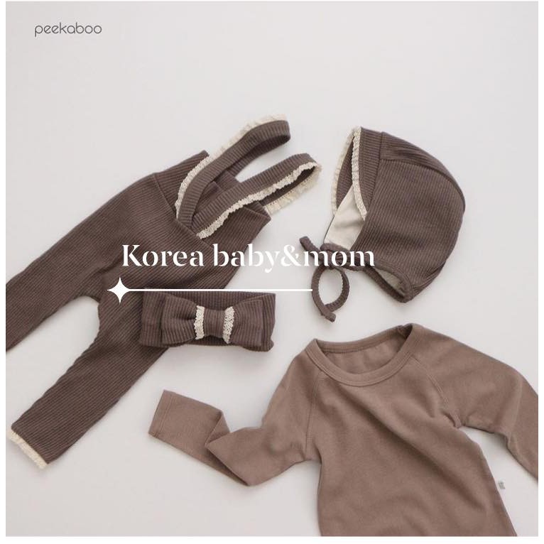Yếm Peekaboo cho bé hàng nội địa Hàn Quốc