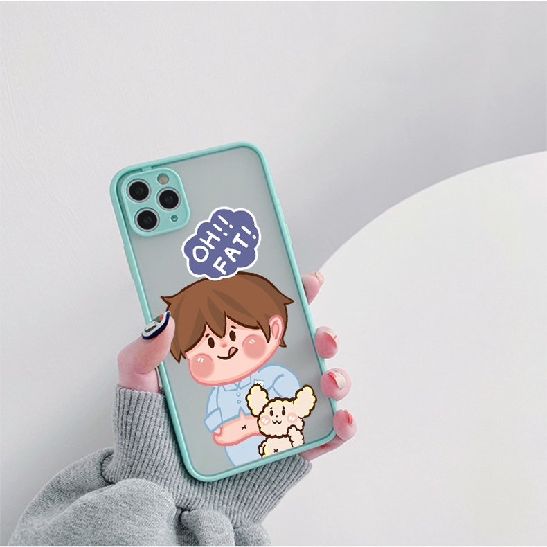 Ốp lưng iphone nhám Fat or no 5/5s/6/6plus/6s/6splus/7/7plus/8/8plus/x/xr/xs/11/12/pro/max/plus/promax - Awifi U6-4 | BigBuy360 - bigbuy360.vn