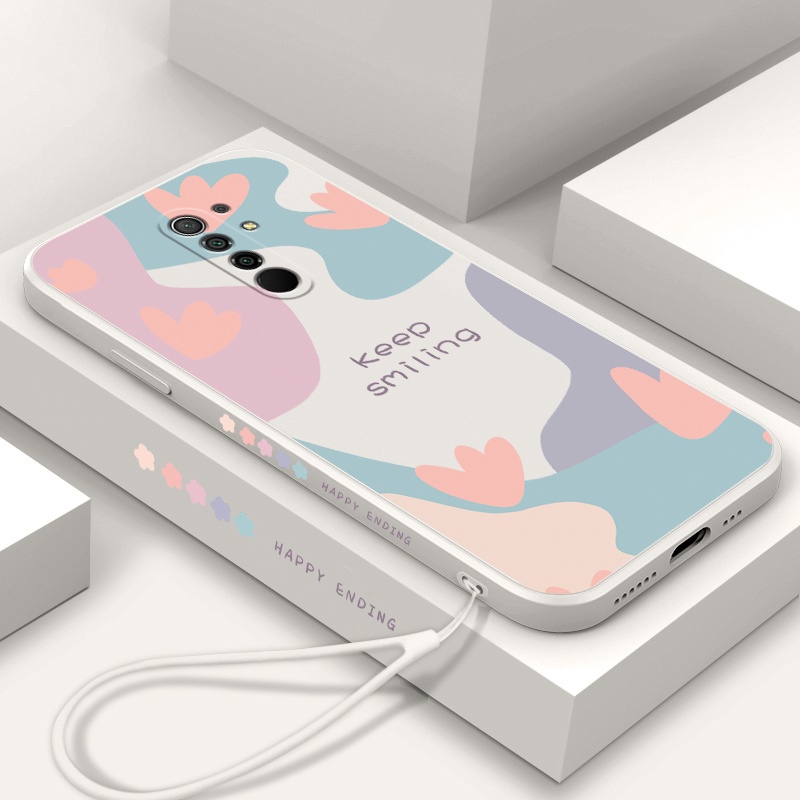 Ốp Điện Thoại Viền Silicon Có Dây Đeo Cho Redmi 10 Redmi 9 Redmi 8 Redmi 8a Redmi 7 Redmi 6a Redmi 6 Redmi 5a