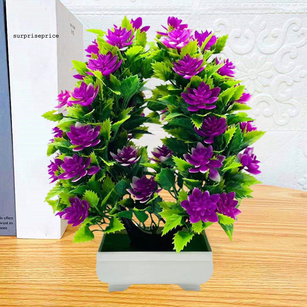 Chậu cây cảnh nhân tạo bằng nhựa chống tia UV giống thật độc đáo