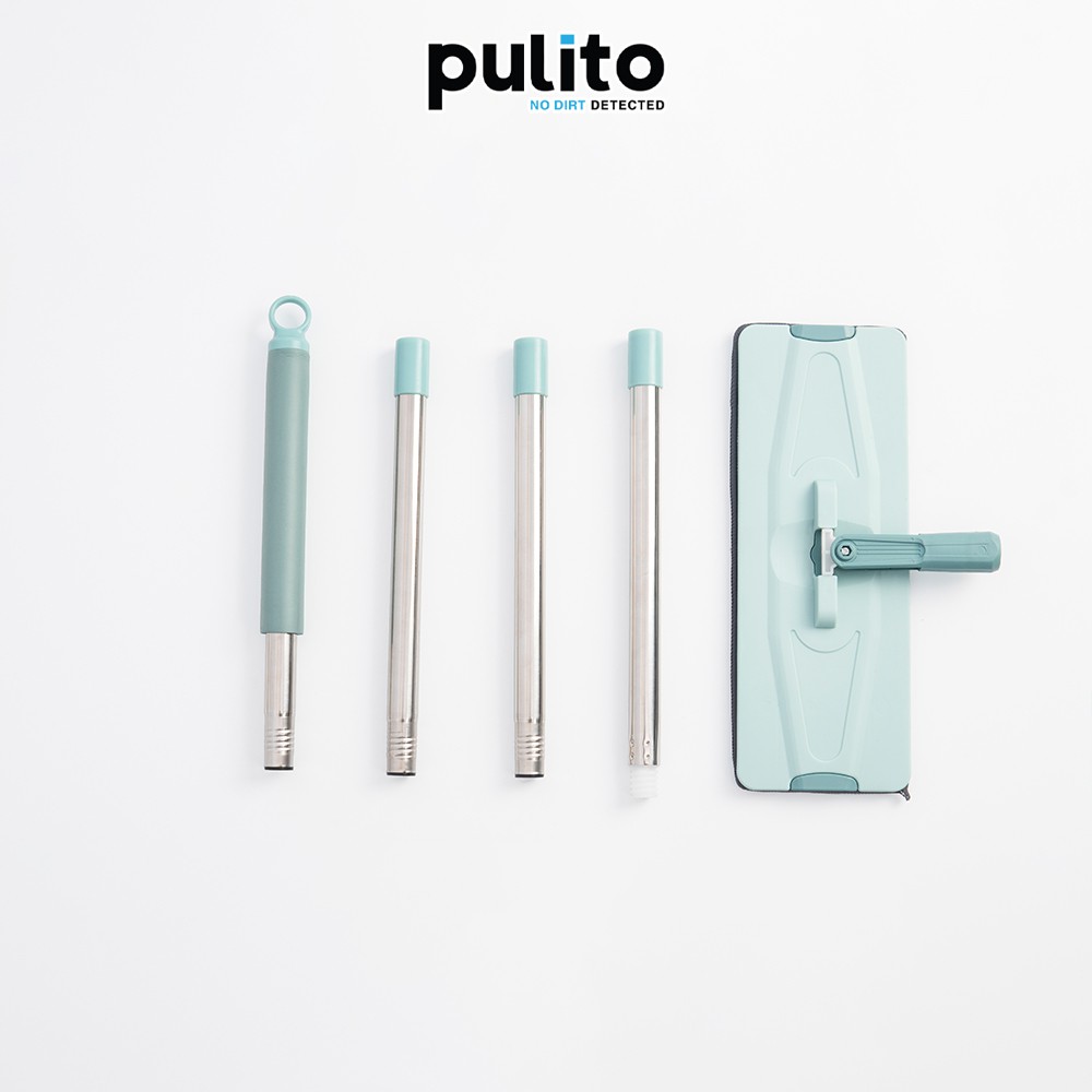 Bộ chổi lau nhà thông minh tự vắt có đầu xoay 360 độ Pulito (kèm thùng tặng kèm 2 bông lau) (LS-CKT-N) - PulitoVN