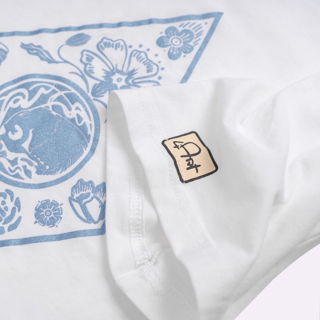 Áo Phông Cộc Tay Trơn Chất Vải Co Dãn 4 Chiều In Hình Hoa Văn Hoạ Tiết Màu Trắng Thời Trang MENCLOTHER | BigBuy360 - bigbuy360.vn