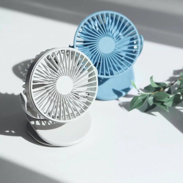 Quạt tích điện xiaomi kẹp bàn xoay 360 độ chính hãng