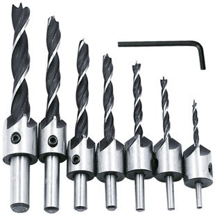 Bộ 7 mũi khoan doa âm vít 3-10mm